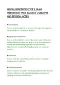 MENTAL HEALTH PROCTOR 2 EXAM&NewLine;PREPARATION PACK 2026 KEY CONCEPTS&NewLine;AND REVISION NOTES&NewLine;