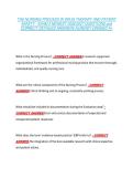 THE NURSING PROCESS IN DRUG THERAPY AND PATIENT &NewLine;SAFETY - EXAM 2 NEWEST 2026&sol;2027 QUESTIONS and &NewLine;CORRECT DETAILED ANSWERS ALREADY GRADED A&plus; 