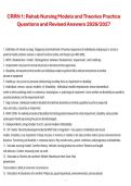 CRRN 1 Rehab Nursing Models and Theories&comma; Practice Questions and Revised Answers&comma; 2026&sol;2027 Exam Preparation Material