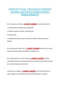 NURS 6011 Exam 1 Most Recent 2026&sol;2027 &NewLine;Questions and Correct Detailed Answers &NewLine;Already Graded A&plus;