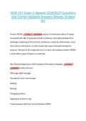 NUR 221 Exam 2 Newest 2026&sol;2027 Questions &NewLine;and Correct Detailed Answers Already Graded &NewLine;A&plus; 