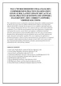 WGU C785 BIOCHEMISTRY FINAL EXAM 2025 &vert; COMPREHENSIVE PRACTICE EXAMINATION &vert; STUDY GUIDE &vert; LATEST UPDATE 2025 &vert; ACTUAL EXAM &vert; PRACTICE QUESTIONS AND ANSWERS &vert; EXAM REVIEW &vert; 100&percnt; CORRECT ANSWERS &vert; VERIFIED SOLUTIONS