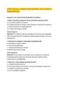 UCVTS Final Exam &vert; Complete Practice Questions&comma; Correct Answers & &NewLine;Detailed Rationales  