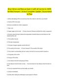 Diver Stress and Rescue Exam A with all Correct & 100&percnt; Verified Answers &vert;Actual Complete Update &vert;Guaranteed to Pass