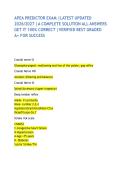 APEA PREDICTOR EXAM &vert;LATEST UPDATED 2026&sol;2027 &vert;A COMPLETE SOLUTION ALL ANSWERS GET IT 100&percnt; CORRECT &vert;VERIFIED BEST GRADED A&plus; FOR SUCCESS