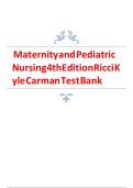 TEST BANK FOR Maternity and Pediatric Nursing 4th edition by Susan Scott Ricci &comma; Terri Kyle ISBN&colon;978-1975139766 NEW COMPLETE GUIDE WITH RATIONALES 100&percnt; VERIFIED A&plus; GRADE ASSURED&excl;&excl;&excl;&excl;&excl;NEW LATEST UPDATE&excl;&excl;&excl;&NewLine;