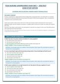 TEXAS NURSING JURISPRUDENCE EXAM &lpar;NJE&rpar; 2026&ndash;2027 &vert; 350 ORIGINAL PRACTICE QUESTIONS&comma; ANSWERS & RATIONALES &vert; COMPLETE STUDY GUIDE