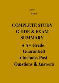 Case Management Case 5 Study Guide & Exam Review