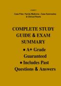 Case Files Family Medicine&colon; Case Summaries & Clinical Pearls Study Guide