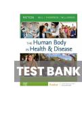 TEST BANK FOR The Human Body in Health & Disease - Hardcover 8th Edition by Kevin T&period; Patton&comma; Frank B&period; Bell ISBN&colon;978-0323734141 COMPLETE GUIDE ALL CHAPTERS COVERED 100&percnt; VERIFIED A&plus; GRADE ASSURED&excl;&excl;&excl;&excl;NEW LATEST UPDATE&excl;&excl;&excl;&excl;&excl;