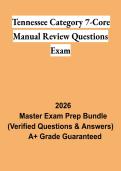 Tennessee Category 7 Core Manual Review Questions Exam PDF &vert; Pesticide Applicator Study Guide & Exam Prep 2026