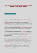 EXSC 224 EXAM 1 &lpar;THOMPSON&rpar; VERIFIED EXAM QUESTIONS AND ANSWERS - LATEST VERSION 2026&sol;2027&NewLine;&NewLine;