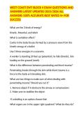 WEST COAST EMT BLOCK 4 EXAM QUESTIONS AND ANSWERS LATEST UPDATED 2025&sol;2026 ALL ANSWERS 100&percnt; ACCURATE BEST RATED A&plus; FOR SUCCESS