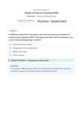 Final Exam - NURS6501 &sol; NURS 6501 &lpar;Latest 2026 &sol; 2027&rpar; &colon; Advanced Pathophysiology - Questions and Verified Answers -Walden