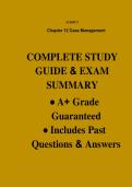 Chapter 12 Case Management Study Guide & Exam Review