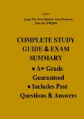 Legal Court System&comma; Court Cases & Sources of Rights &ndash; Study Guide
