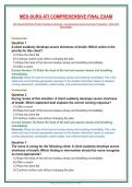 ATI Med-Surg Comprehensive Final Exam 2026&ndash;2027 &vert; 350 Original NGN-Style Practice Questions & Answers with Detailed Rationales &vert; RN Exit Exam & Next Generation NCLEX Clinical Judgment Study Guide