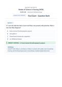 Final Exam - NURS6501 &sol; NURS 6501 &lpar;Latest 2026 &sol; 2027&rpar; &colon; Advanced Pathophysiology - Questions and Verified Answers - Walden