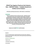 NR 667 Fnp Capstone Practicum And Intensive Quiz &ndash; 2026&sol;2027 Edition &ndash; Complete Questions & Verified Correct Answers 