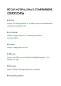 NCCAP NATIONAL EXAM 5 COMPREHENSIVE&NewLine;COURSE REVIEW