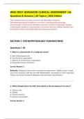 WGU D027 ADVANCED CLINICAL ASSESSMENT 160 &NewLine;Questions & Answers &vert; All Topics &vert; 2026 Edition