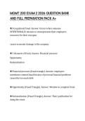 MGMT 200 EXAM 2 2026 QUESTION BANK&NewLine;AND FULL PREPARATION PACK A&plus;&NewLine;