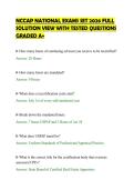 NCCAP NATIONAL EXAMS SET 2026 FULL&NewLine;SOLUTION VIEW WITH TESTED QUESTIONS&NewLine;GRADED A&plus;