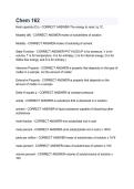 CHEM 162 Questions & Answers 2026&sol;2027 &vert; Study Guide & Exam Prep