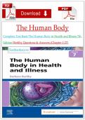 Complete Test Bank The Human Body in Health and Illness 7th Edition Herlihy Questions & Answers &lpar;Chapter 1-27&rpar;&NewLine;