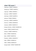 CHEM 162 Exam 1 Questions & Answers 2026&sol;2027 &vert; Study Guide & Exam Prep