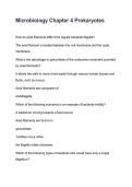 Microbiology Chapter 4 Prokaryotes Questions & Answers 2026&sol;2027 &vert; Study Guide & Exam Prep