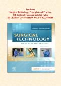 Surgical Technology Test Bank&colon; 8th Edition &vert; 670&plus; Q&A with Rationales &vert; Full Coverage & Practice