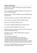 CHEM 162 Exam Questions & Answers 2026&sol;2027 &vert; Study Guide & Exam Prep