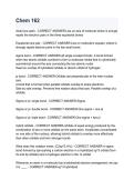 CHEM 162 Questions & Answers 2026&sol;2027 &vert; Study Guide & Exam Prep