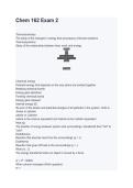 CHEM 162 Complete Exam Package Questions & Answers 2026&sol;2027 &vert; Study Guide & Exam Prep