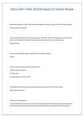 Micro SEM I Final Review Based on Teacher Review Questions & Answers 2026&sol;2027 &vert; Study Guide & Exam Prep