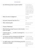 MKT 302 ASU Exam 1 Questions & Answers 2026&sol;2027 &vert; Study Guide & Exam Prep