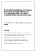  Test Bank for Varcarolis' Essentials of Psychiatric Mental Health Nursing 5th Edition by Fosbre &lpar;All Chapters 1-28&rpar; &vert; ISBN&colon; 9780323810302