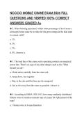 NCCCO MOBILE CRANE EXAM 2026 FULL&NewLine;QUESTIONS AND VERIFIED 100&percnt; CORRECT&NewLine;ANSWERS GRADED A&plus;