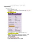 Mental Health Exam 4 Study Guide 2026&sol;2027 &vert; Nursing Questions&comma; Answers & Comprehensive Exam Review
