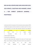 MED SURG Exam Questions and Answers 2026&sol;2027 &vert; Nightingale BSN 266 HESI Medical-Surgical Nursing Study Guide & Exam Review