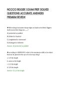 NCCCO RIGGER 1 EXAM PREP SOLVED&NewLine;QUESTIONS ACCURATE ANSWERS&NewLine;PREMIUM REVIEW