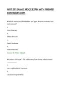 MGT 291 EXAM 2 MOCK EXAM WITH ANSWER&NewLine;RATIONALES 2026