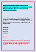 WGU D554 ADVANCED FINANCIAL ACCOUNTING &NewLine;MIDTERM EXAM 100 Questions with Verified Answers & &NewLine;Detailed Rationales Objective Assessment &lpar;OA&rpar; &NewLine;Preparation &vert; 2026 Edition