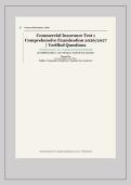 CommerCial insuranCe TesT 1 &ndash; aCademiC Year 2026&sol;2027 &ndash;&NewLine;Comprehensive examinaTion wiTh verified QuesTions and&NewLine;CorreCT answer raTionales &vert;&vert; mosT reCenT &period; 