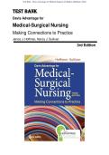 Test Bank - Medical-Surgical Nursing Making Connections to Practice 3rd Edition &lpar;Hoffman&comma; 2024&rpar; &lpar;All Chapters 1-71&comma; 100&percnt; Original Verified&comma; A&plus; Grade&rpar;