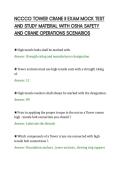NCCCO TOWER CRANE II EXAM MOCK TEST&NewLine;AND STUDY MATERIAL WITH OSHA SAFETY&NewLine;AND CRANE OPERATIONS SCENARIOS