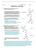BCMB 401 Exam 1 &vert; Questions and Answers &vert; 2026&sol;27 Updated &vert; 100&percnt; Correct - The University of Tennessee&comma; Knoxville&period;