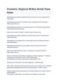 Prometric Regional Written Dental Test Notes 2026&sol;2027 &vert; Complete Dental Hygiene Exam Review Study Guide & Prep
