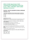 IMSA Traffic Signal Senior Field &NewLine;Technician III Certification Exam Prep &NewLine;Exam &colon; IMSA- 2026&sol;2027 &vert; 300 Verified &NewLine;Questions & Answers